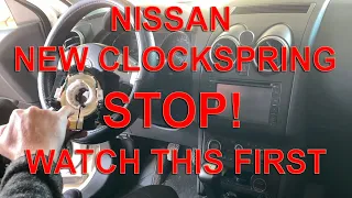 Nissan Qashqai clockspring replacement WARNING watch this first