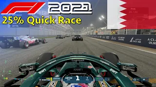 F1 2021 - Bahrain 25% Race w/ Vettel's Aston Martin | PS5