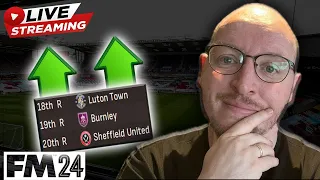 REBUILDING BURNLEY AFTER RELEGATION LIVE | FM24 STREAM