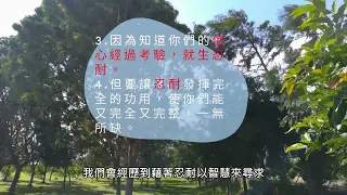 2021.12.16  每日活水-雅各書1：1-8  真信心不怕考驗