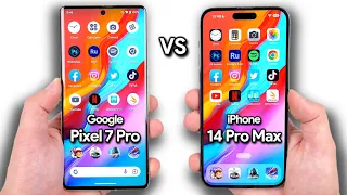 Google Pixel 7 Pro vs iPhone 14 Pro Max: Speed / Battery / Temperature Test