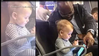 Photos of businessman, toddler bonding in airport go viral