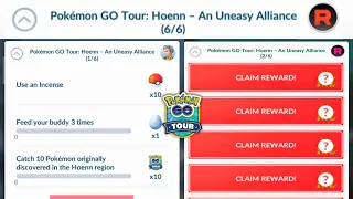 Speedrunning “An Uneasy Alliance” Special Research Task in Pokemon go Hoenn Tour