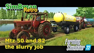 Mtz 50 and 82 the slurry job / Farming Simulator 22 / FS22, LS22