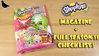 Shopkins Magazine Issue 38, 2019 Flipthrough + Season 11 Full Checklist & Opening! | Birdew Reviews