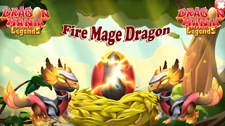 Hatched Fire Mage Dragon | Sigil Campaign Reward | Dragon Mania Legends | DML | Art of Knowing