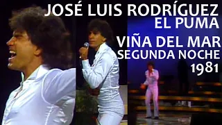 José Luis Rodríguez El Puma | Festival de Viña del Mar - Segunda Noche | Chile 1981