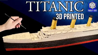 TITANIC 3D PRINTED - The Ship was HUGE! Printed with the LONGER LK5 PRO