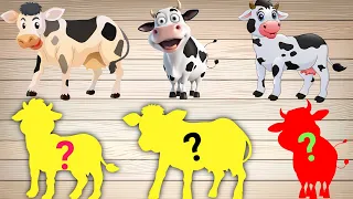 Cute Animals Funny Cow Puzzle Game #5