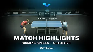 Katerina Tomanovska vs Krittwika Roy | WTT Contender Laško 2021 | WS | Qual