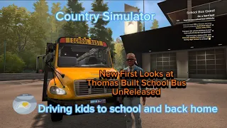 | First Look At New Thomas Built School Bus | Taking Kids to School and Back Home Unreleased Yet