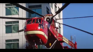 Oakland Skycrane HVAC Lift;  Drops Load @ 13:00