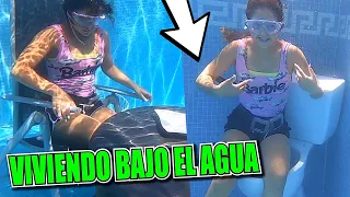 ¡¡VIVIENDO BAJO EL AGUA!! 🎥 PASO 24 HORAS VIVIENDO BAJO EL AGUA