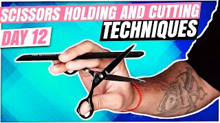 One Hand Scissors And Comb Holding Technique / Cutting Technique| scissors hold|