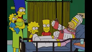 The Simpsons - Homer Wakes Up From His Coma in 1990...