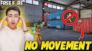 No Movement Challenge In Lone Wolf😍😂- Garena Free Fire