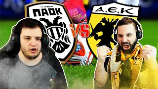 Ντέρμπι Δικεφάλων ΠΑΟΚ - ΑΕΚ Playoffs 2023 | PES 2021