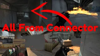 Very Easy Smokes and Molotovs from Connector on Overpass | Counter-Strike: Global Offensive (CSGO)