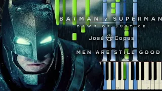 Batman v Superman - Men Are Still Good | Batman Theme (4 Hands Piano Tutorial + Sheet Music + MIDI)