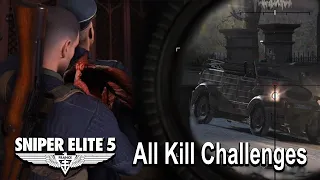 Completing All Kill Challenges in Sniper Elite 5