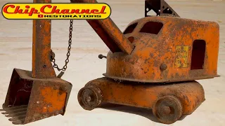 1957 Tonka Steam Shovel Digger State Highway Truck Restoration HiWay 4K