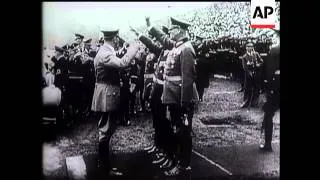 Hitler Assumes Command - German Troops Do The Lambeth Walk.
