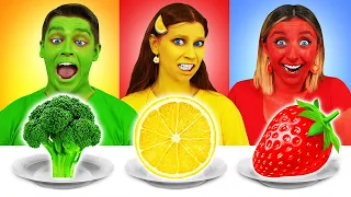 Tantangan makanan warna-warni | Multi DO Challenge