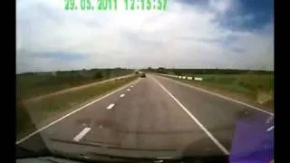 Авария с украинским автобусом.flv