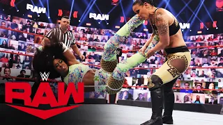 Nia Jax & Shayna Baszler vs. Naomi & Lana - WWE Women’s Tag Team Title Match: Raw, May 3, 2021