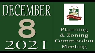 City of Fredericksburg, TX - Planning and Zoning Meeting - Wednesday, December 8, 2021