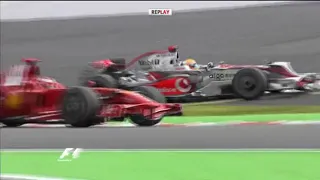 Raikkonen vs Hamilton - 2008 Belgian Grand Prix