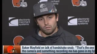 Baker Mayfield reacts to talk of Richard Sherman handshake snub