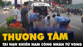 Xe khách Phương Trang va chạm xe máy, một nam công nhân tử vong trên quốc lộ 13