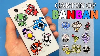 Garten of BanBan 1/2/3 Stickers DIY & Drawing🤩Very Easy！Funny Paper Craft🤩You can try now