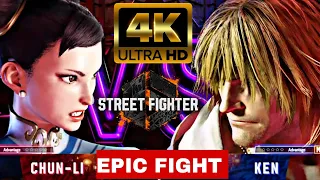 Street Fighter 6 PS4 CHUN-LI VS RYU Epic Fight 4K 60 FPS