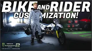 BIKE & RIDER CUSTOMIZATION! (Monster Energy Supercross:the Offical Videogame)