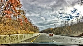 Drive on the Pennsylvania Turnpike - Timelapse in 4K