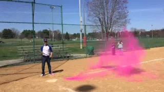 Baseball Baby gender reveal! ITS A... (Watch the video)