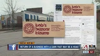 Return of a business with a dark past may be a hoax