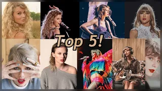 My Top 5 Favorite Taylor Swift Songs From Each Album || taylorslover13 ||