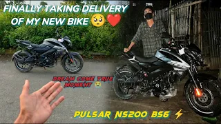 Taking delivery of my new bike pulsar NS 200 bs6 2022 🥺💥 || ns200 #assam #takingdelivery