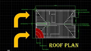 How to do a roof plan in AutoCAD