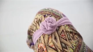 How to tie a Rosette Turban Headwrap