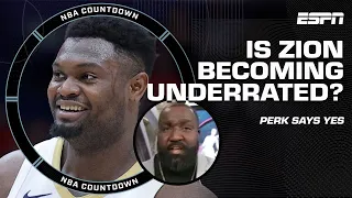 Kendrick Perkins says we HAVE TO GIVE PROPS TO ZION WILLIAMSON 👏 | NBA Countdown
