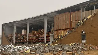 Residents, neighborhood react after storm damages Austell warehouse