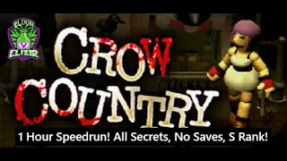 Crow Country - 1 Hour Speedrun, Getting All Secrets, S Rank, No Saves!