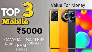 TOP 3 ₹5000 Best Phone 😱 Under 5000 Best Android Phone at 2024 ⚡( March 2024)