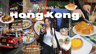 HONG KONG VLOG ✨ pt 1| MUST VISIT Cha Chaan Teng, local restaurants & picturesque spots 💖 (eng/indo)