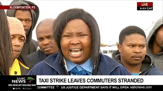 Taxi and bus commuters angry about strike