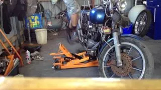 how not to kick start a harley davidson shovelhead